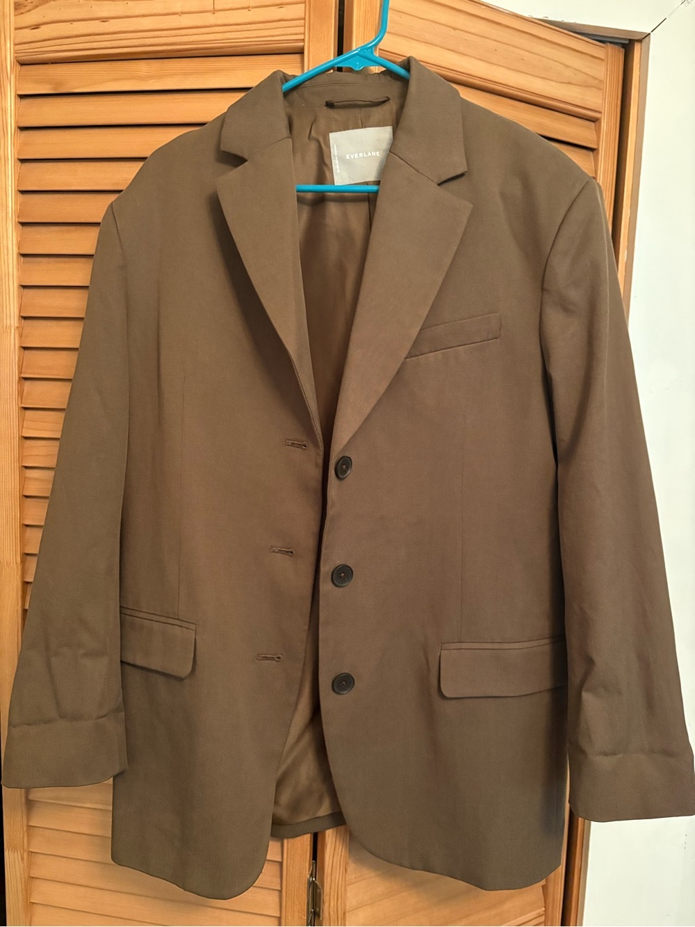 Everlane Olive / Forest Green Relaxed Oversized Blazer